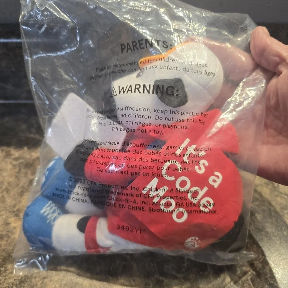 Chick‎ Fil A It's a Code Moo Cow NEW in Original Plastic Bag